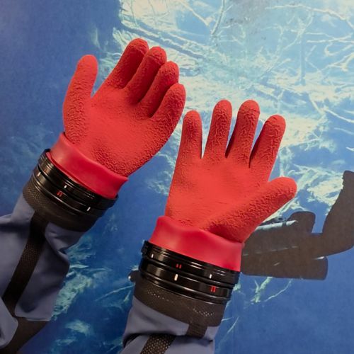 Fourth Element Rękawice do suchego skafandra czerwone ()