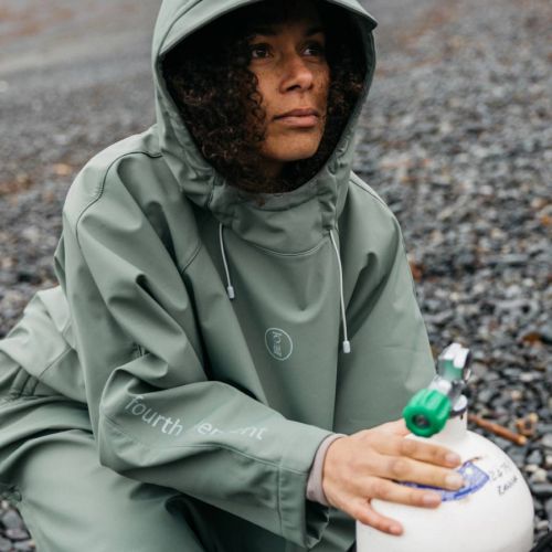 Fourth Element Storm Poncho morska zieleń ()